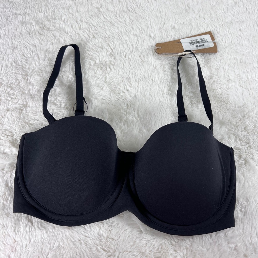 Skims Women's Fits Everybody Strapless Bra Onyx Black Size 32D BA-BAN-3151 NWT
